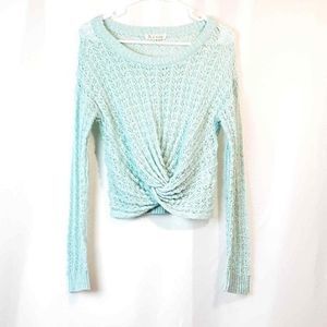 Cropped Crochet Sweater